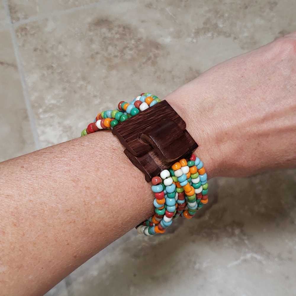 Multi strand bead bracelet